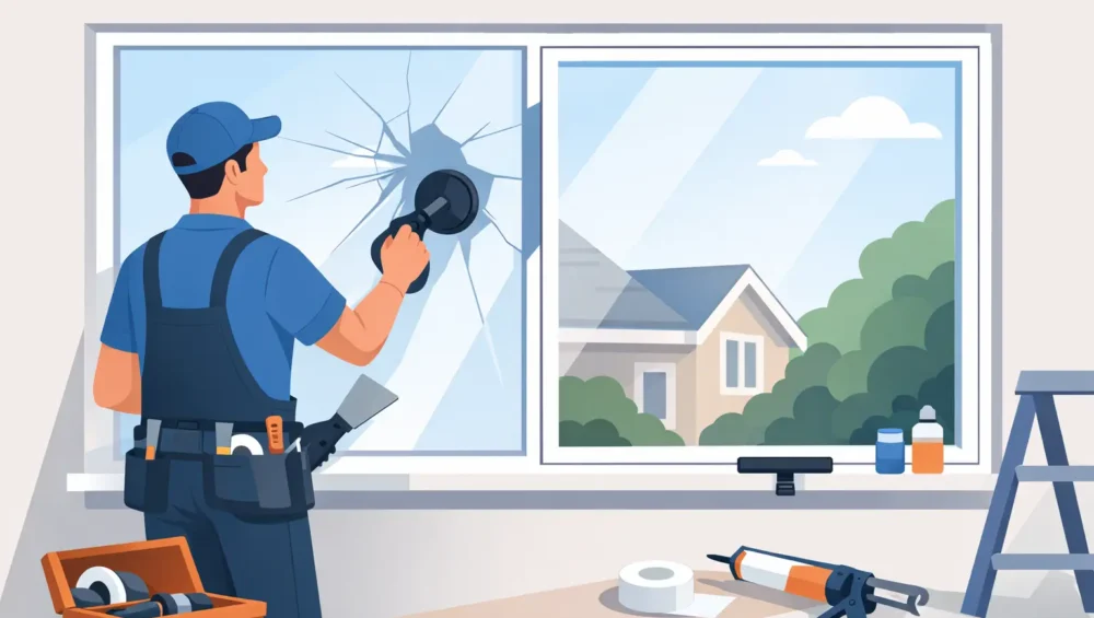 How to Repair Glass Window on House