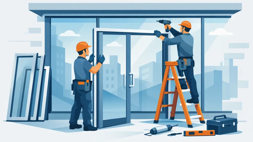 Aluminum Storefront Installation Done Right