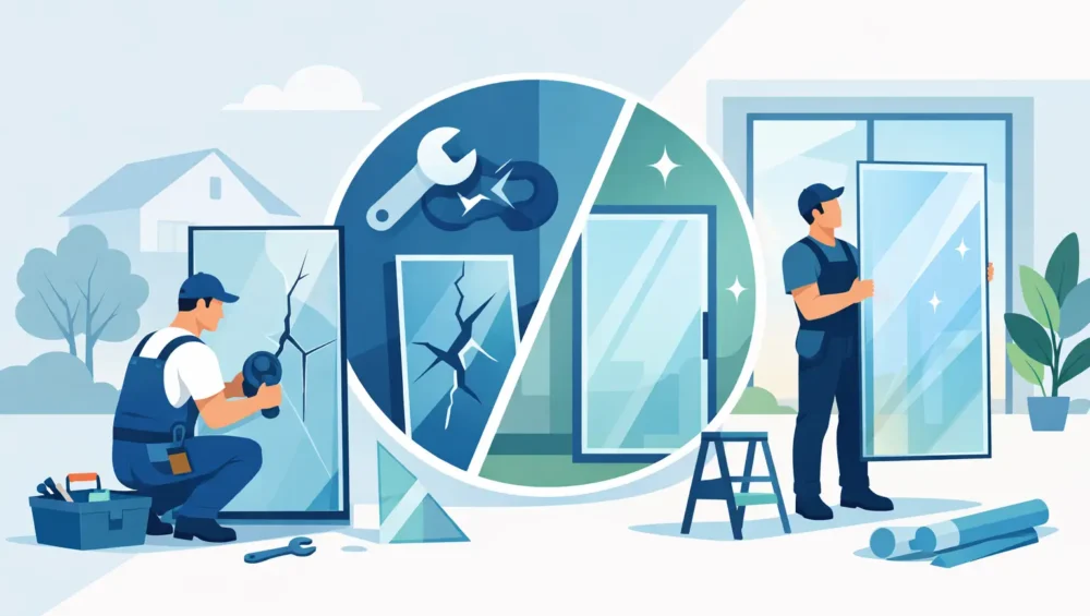Glass Door Replacement: When to Repair or Replace