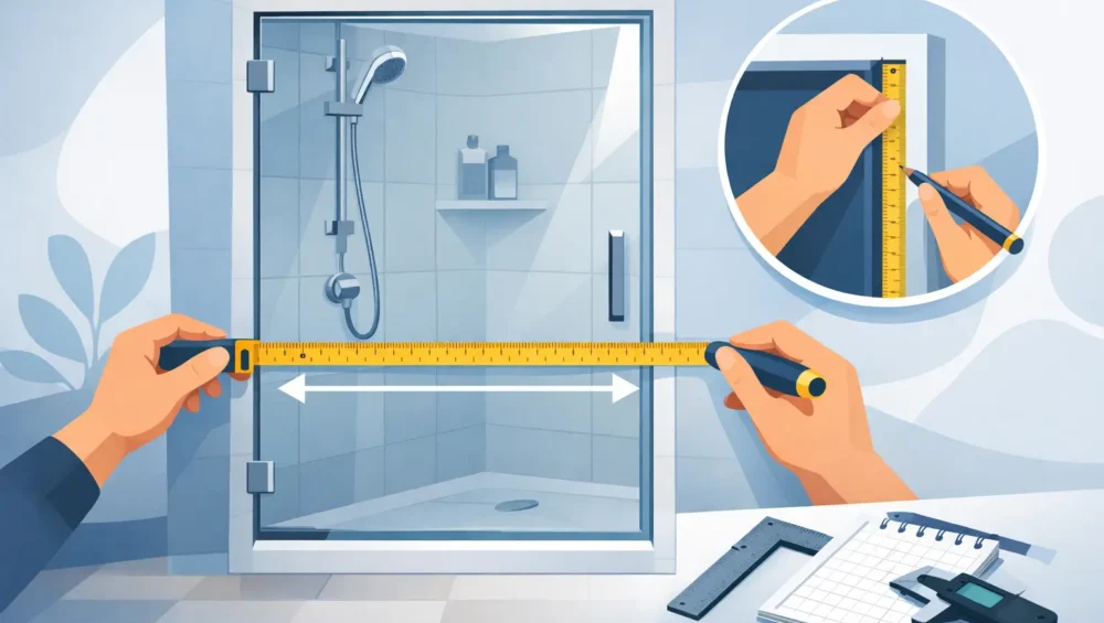 How to Measure Shower Door Opening Right