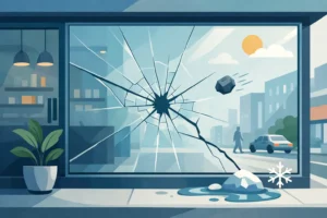 What Causes Storefront Glass Cracks?